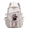 Sac à dos imprimé Demon Slayer pour adolescent étudiant Rentrée scolaire Sac à livres Femme Grande capacité Imperméable Sac de voyage