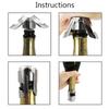 Stainless Steel Champagne Bottle Stopper Vacuum Sealed Sparkling Champagne Wine Bottle Saver Stopper Cap Bottle Opener Bar Tool