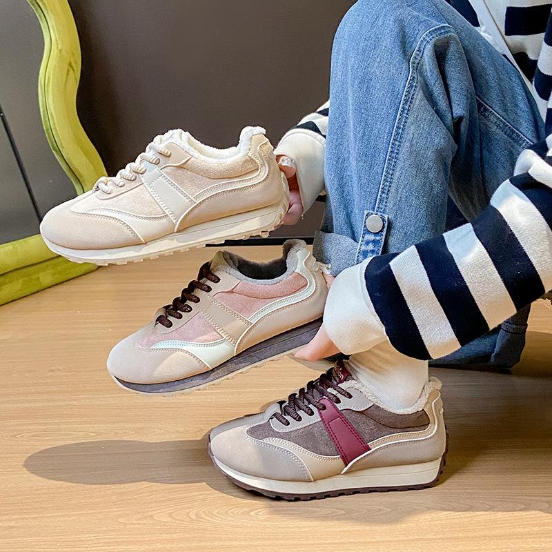 ins Korean version of the new velvet Forrest Gump shoes for women, winter students running sports to keep warm and casual