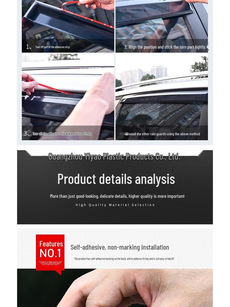 Honda Civic Window Trim Accessories (2016-2021) - Acrylic Rain Guards & Deflectors