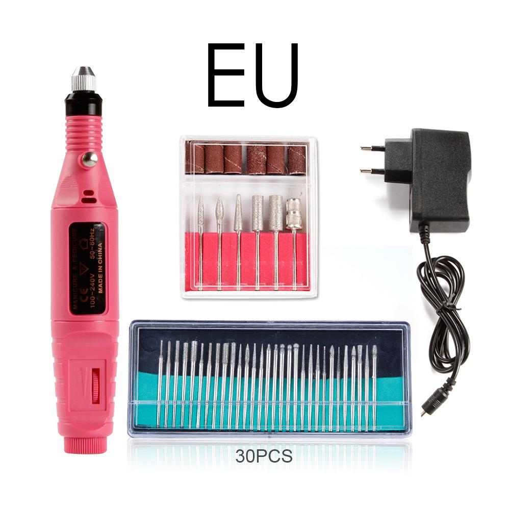 Buy Electric Nail Manicure Apparatus Polishing Machine 30pcs Milling