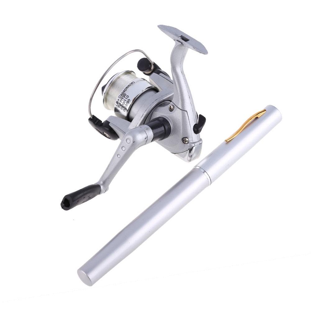 1M Mini Pen Fishing Rod with Reel Portable Long Casting Raft Fishing Rod Ice Fishing Rod Fishing Accessories Gifts for Angler China Mainland