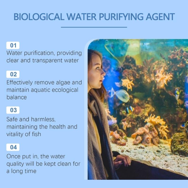Algae Control Powder for Fish Tanks Ensuring Healthy Underwater Environment Practical Maintain Aquariums Water Quality