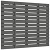 VidaXL Tête de lit murale Gris 126x3x91,5 cm Bois massif de pin 824680