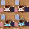 Sweet Plush Hoodies Capybara Keychain Pendant Lovely Hangings Decorations Keyring Charm for Purse Bag Backpack Handbag