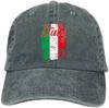 Italia Italy Italian Flag Cap Adjustable Cowboys Hats Baseball Cap for Unisex  Women  Outdoor Caps Black Dad Hat Bone High Quality