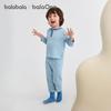 BalabalaOne Kids' Fall Anti-Bacterial Striped Pajama & Loungewear Set