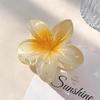 Plumeria Women's High-End Hair Clip: 2024 Large Shark Hairpin for Back of Head