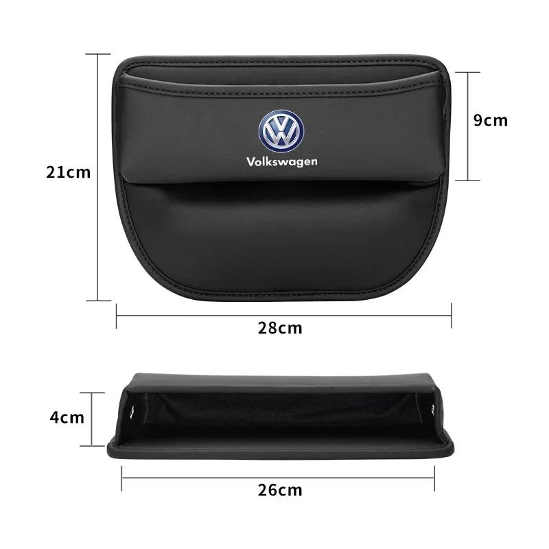 2026 Hot For Volkswagen VW Car Seat Crevice Gaps Storage Box Seat Organizer For Volkswagen CC Golf 4 6 7 GTI Tiguan Passat B5 B6