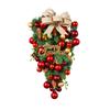 Christmas Wreath Door Hanging with LED Lights, Staircase Decoration for Indoor Home Holiday Décor
