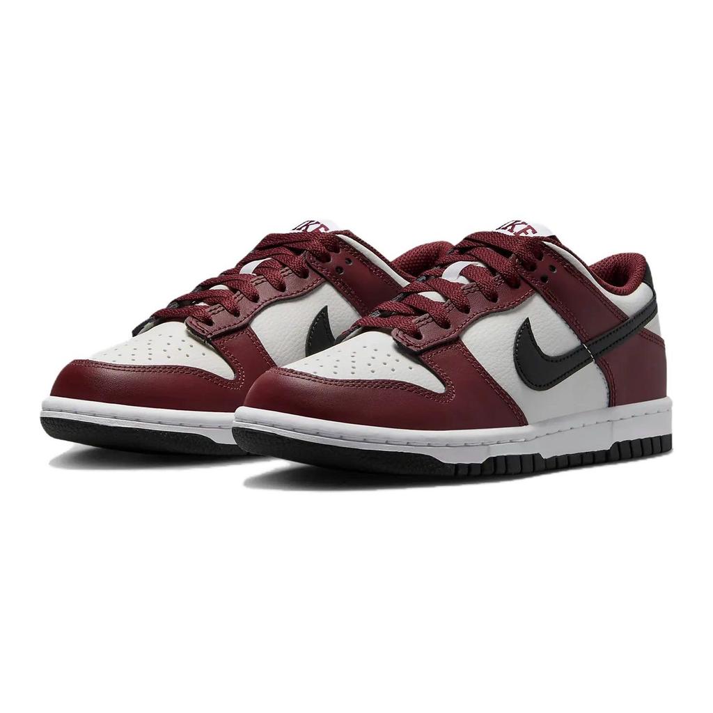 Nike Dunk Low GS Dark Team Red Kids Sneakers Black Summit-White White FZ4352-600
