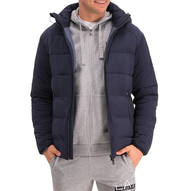 Emporio Armani EA7 Puffer Jacket Men's Navy Blue 6GPB23-PNB7Z-1578
