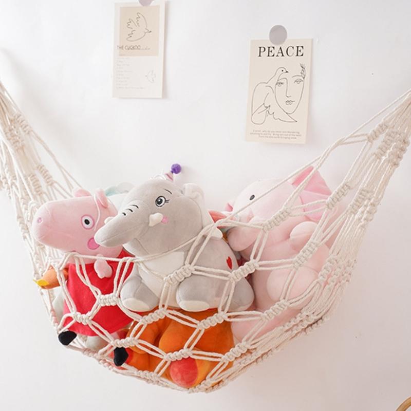 Boho Stuffed Animal Storage Net Stuffed Net or Hammock for Small Stuffed Animals or Plushies Plush Toy Storage Holder
