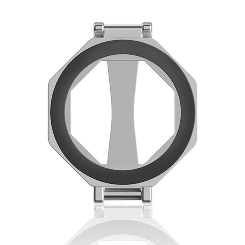 

360 Rotating Magnetic Phone Stand for Exercise Equipment Double Sided Magnets Easy Setups No Tools Required For Various Smartphones серебряный