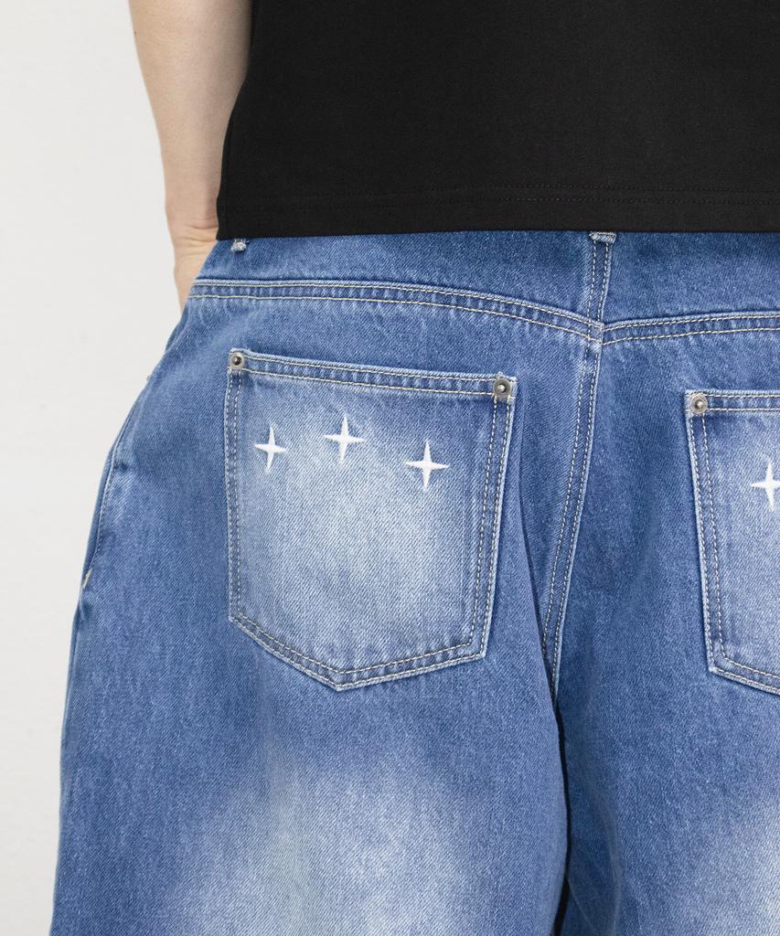 Bonegseu 3Star Demim Bermuda Pants (Blue)