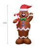 1.5m Inflatable Gingerbread Man Prop for Christmas Party Yard Decor