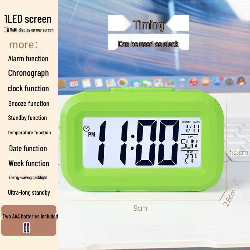 Smart Multi-functional Desktop Alarm Clock with Mute Mode and Long Battery Life