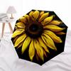 1pc Sunflower Petals Automatic Folding Umbrella, Heavy Duty 8 Rib Iron Frame,  Suitable for Travel, Daily Use, Birthday, Decor Gift  64