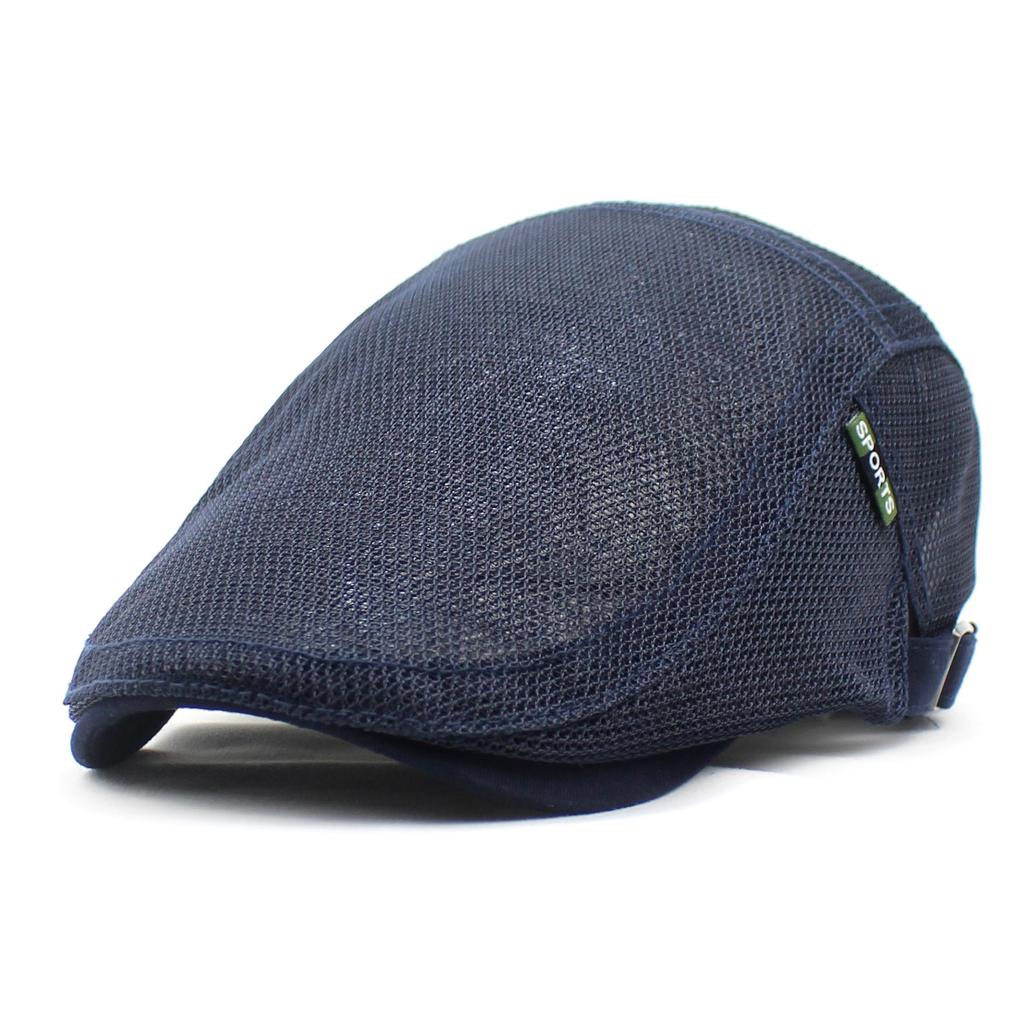 Nouveau béret d'été pour homme, casquette en maille respirante, chapeau de sport, visière d'extérieur