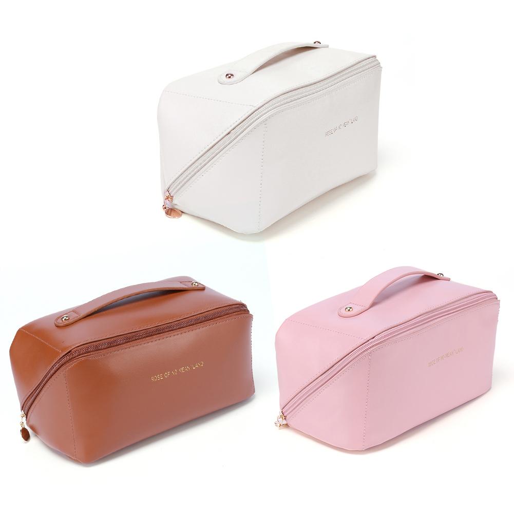 💰Kjøp Large Capacity Cosmetic Bags Fashion Women Makeup Box Girls