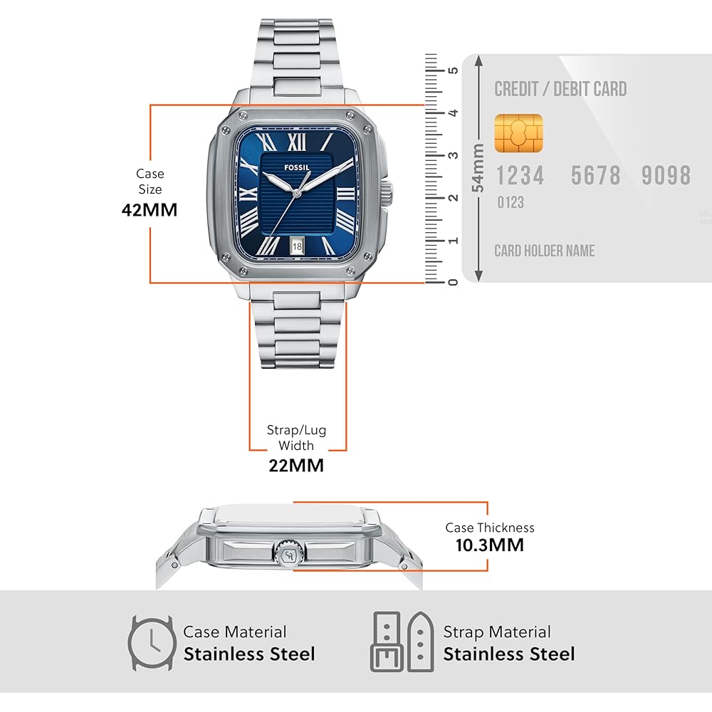 Fossil Crosby FS6121 Men's Silver Watch