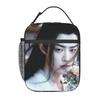 Xiao Zhan Insulated Lunch Bag for Women Children Portable Food Boxes Thermal Lunch Box Tote