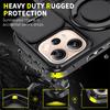 Shockproof Armor Case For OPPO Reno 15F 14F 13F 13 14 15 Pro Max 5G Capa Megnetic Ring Holder Slide Lens Camera Protector Cover