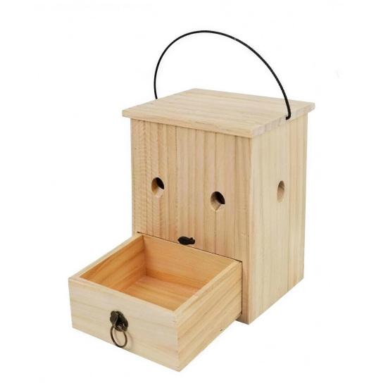 

Carpenter Bee Trap for Outside Hanging Bee Trap Eco-Friendly Wooden Bee Trap for Safe Outdoor Wasp Control