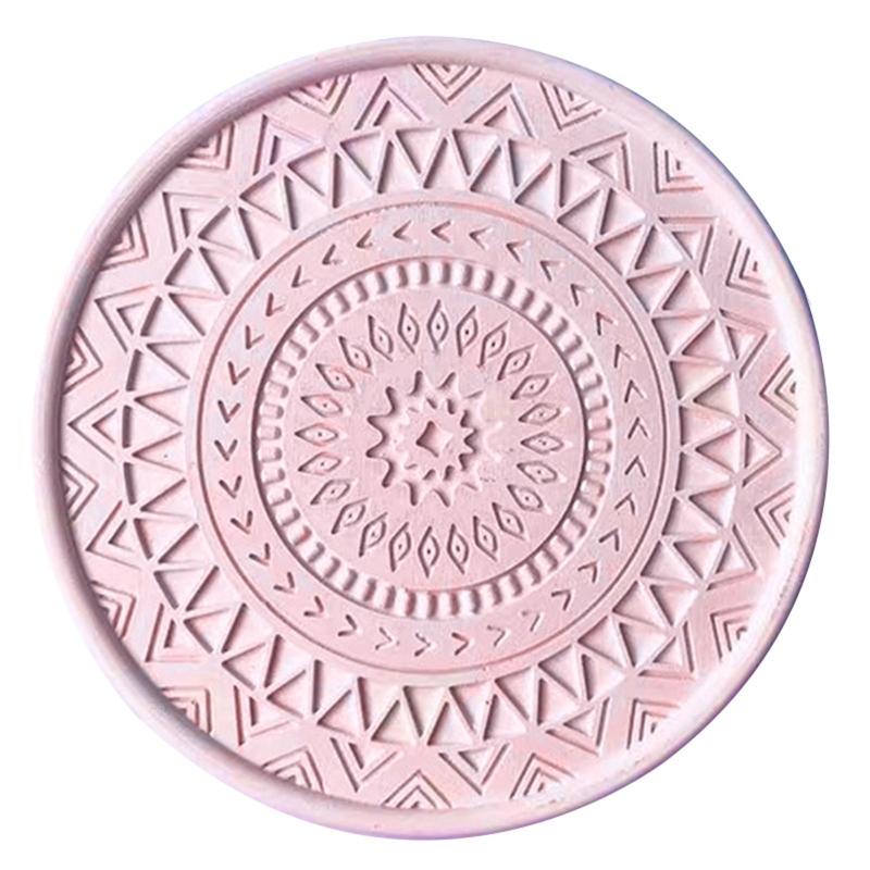Mandala Diy Homemade Mold Coaster Crystal Dripping for Creative Silicone Mold Crystal Drip Placemat Mold for Diy Craft