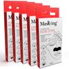 MasKing Charcoal Nose Strips | Instant Blackhead Removal | Deep Pore Cleansing & Oil Control | Charcoal Extracts | Gentle Formula for Acne, White