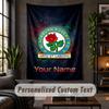 Arazzo da Parete Personalizzato, Testo Personalizzato Calcio Blackburn Rovers, Tessuto Morbido Arte da Parete Per Decorazione Interna