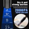 Upgrade Tragbarer Mini-Auto-Staubsauger Handstaubsauger Nass- und Trocken-Doppelnutzung Haushalt/Auto Staubsauger 20000PA 300W