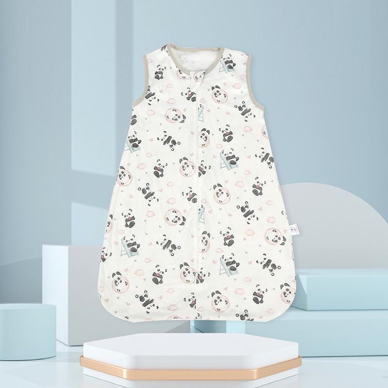 Summer Gauze Baby Sleeping Bag - Newborn Anti-Kick Sleeveless Quilt Vest for Air-Conditioning