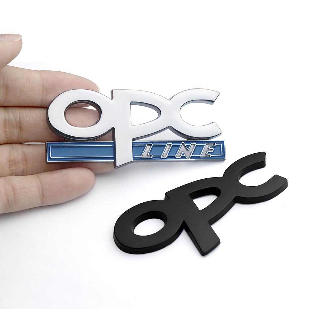 1pcs Car Accessories 3D Chrome Metal Emblem Car Body Fender Logo Stickers for OPC Opel Astra H G Insignia Zafira Corsa Vauxhall
