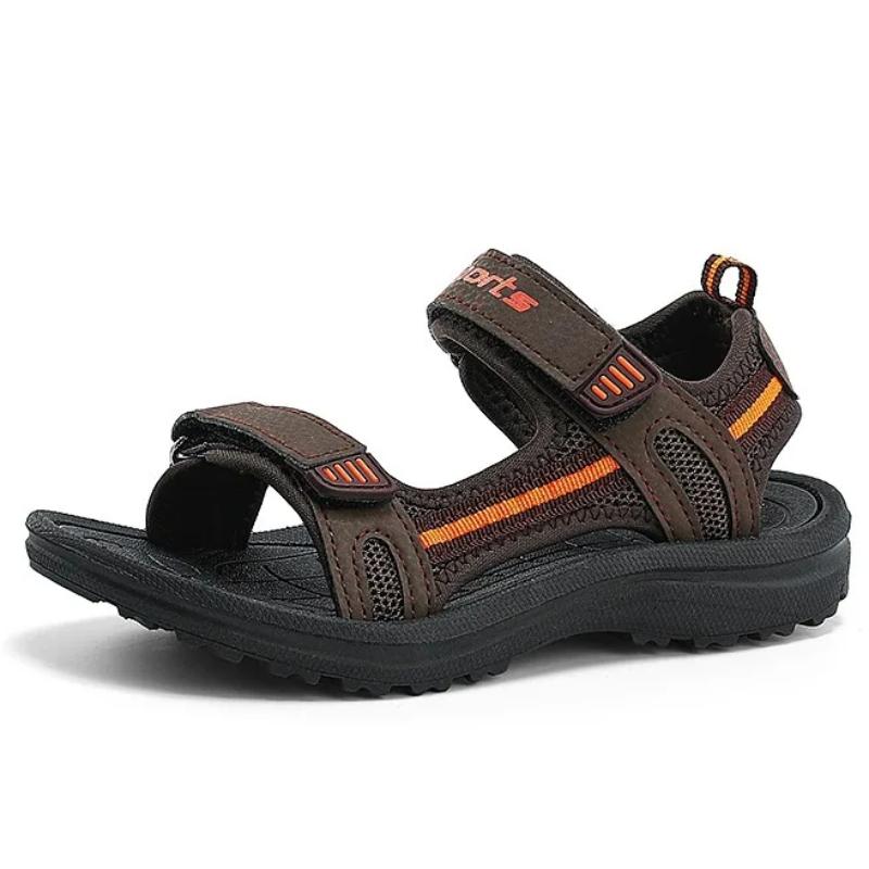 Boys Sandals Summer Children Open Toe Beach Sandals Lightweight Breathable Anti-slip Outdoor Kids Fashion Casual Walking Shoes