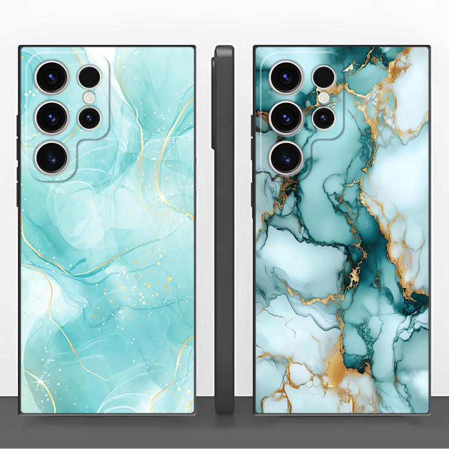 Case for Samsung Galaxy S26 S25 Ultra S10 S9 S21 FE S20 Note 20 Ultra 8 9 10 S23 S24 Plus Funda Phone Cover Colored Marble