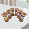 6 Peças/Conjunto Ampulhetas Ampulheta Temporizador Multiuso 1/2/3/4/5/6 Minutos Escova de Dentes 5x9cm para