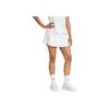 Adidas Tennis Climacool Match Skirt Solid Color Logo Elastic Mid Waist Short Casual Skirt Women Skirts White JE7102