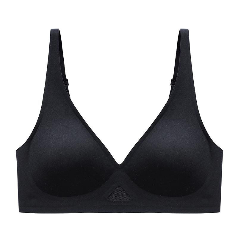 Bezešvé podprsenky pro ženy Bezdrátové spodní prádlo Push Up Brasiere Deep V Bralette Comfort Dámská tenká neviditelná podprsenka Sexy spodní prádlo