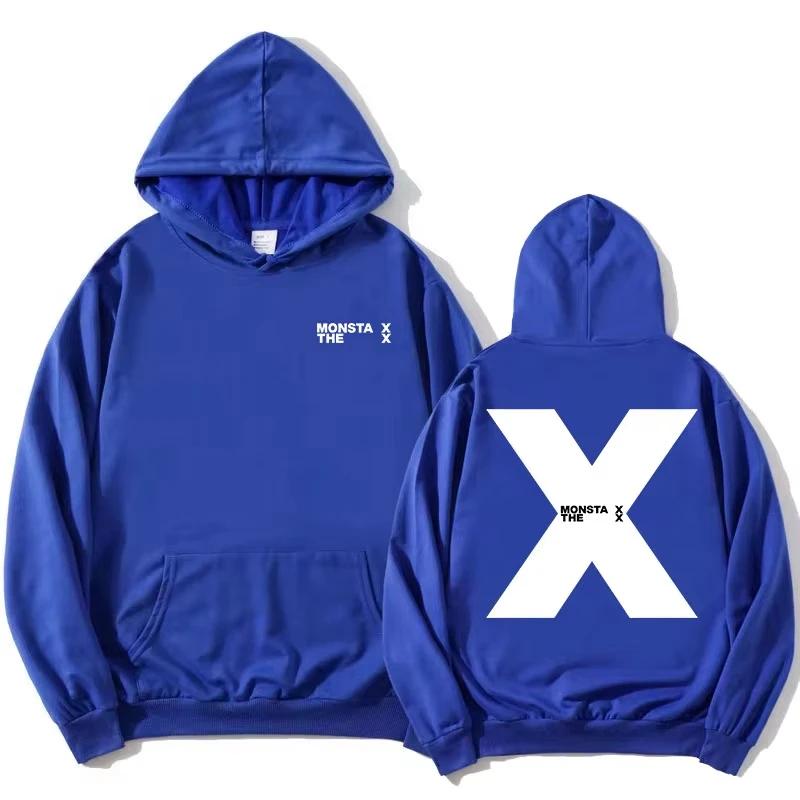 MONSTAX The X EP 2025 Hoodies Mode Koreanische Boyband Sweatshirts Langarm Herbst Kapuzenpullover Frauen Männer Sudaderas Print
