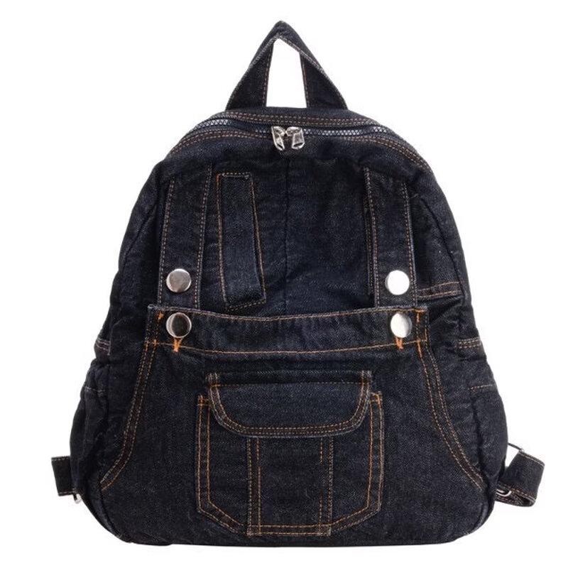 Li Shen Washed Denim Backpack