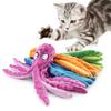 Plush Squeaky Dog Toy Cartoon Octopus Orange Puppy Pet Toy Colorful Squid Pet Supplies