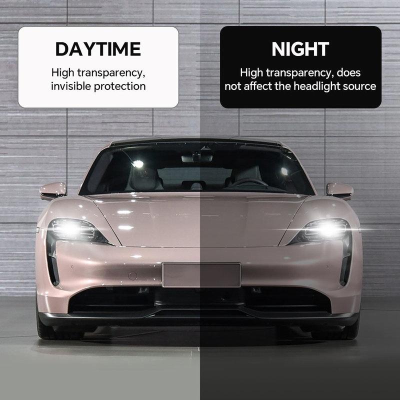 8.5Mil Pre Cut Transparent Car PPF for Porsche Taycan     Paint Protection Film Car Wrap Headlight Rearview Film