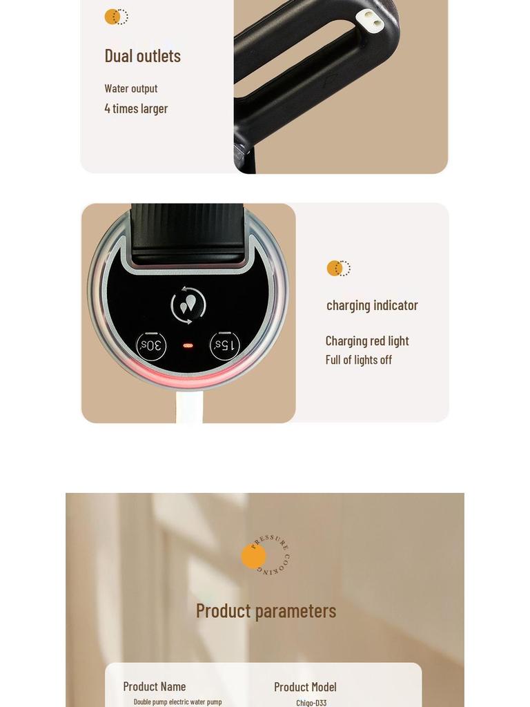 Double Pump High-Output Electric Bottled Water Dispenser for Home Use