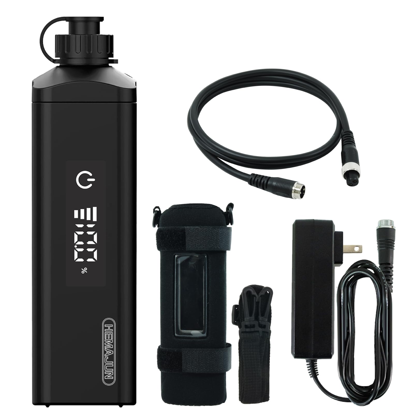 

Аккумулятор HEMAJUN DX10 10000 мАч для электрокатушек Daiwa и Shimano с электростатическим дисплеем BMS PSE и защитным чехлом 14,8 В Катушки, Панель, Защита, чёрный