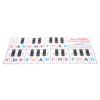 Piano Key Sticker Electronic Organ Universal Keyboard Transparent Notation Self Adhesive