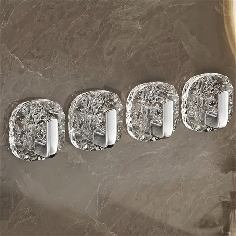 Ganci a Parete Design Fiocco di Neve, Ganci Portasciugamani per Bagno, Ganci Organizzatori per Utensili da Cucina