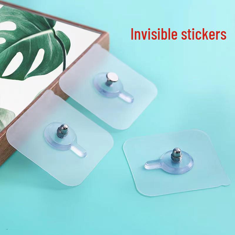 Punch-Free Hooks, Traceless Adhesive Patches, Wall Nails, No-Drill Hanging Rack, Adhesive Picture Frame Stickers.