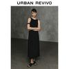 UR Urban Series Women's Leather Buckle Sleeveless Dress