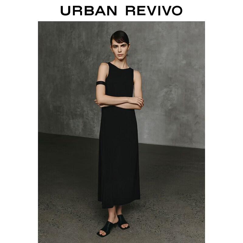 UR Urban Series Women's Leather Buckle Sleeveless Dress
